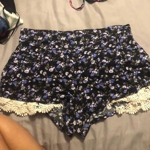 Forever 21 Floral Printed Shorts